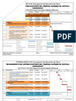 Cronograma de Ejecucion Mejoramiento Del Sistema Electrico