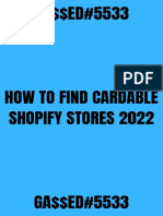 How To Find Cardable Shopify Stores 2022 - GA$$ED#5533