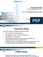 Manajemen Risiko: Program Studi Manajemen PJJ S1