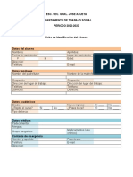 Datos Estudiante Trabajo Social 2022