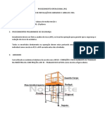 Plano de Linha de Vida e Andaimes