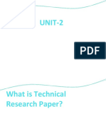 UNIT-2. Research Paper. Technical Paper Etc