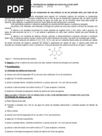 Aula Pratica Extração da Cafeina da coca - cola e do Café