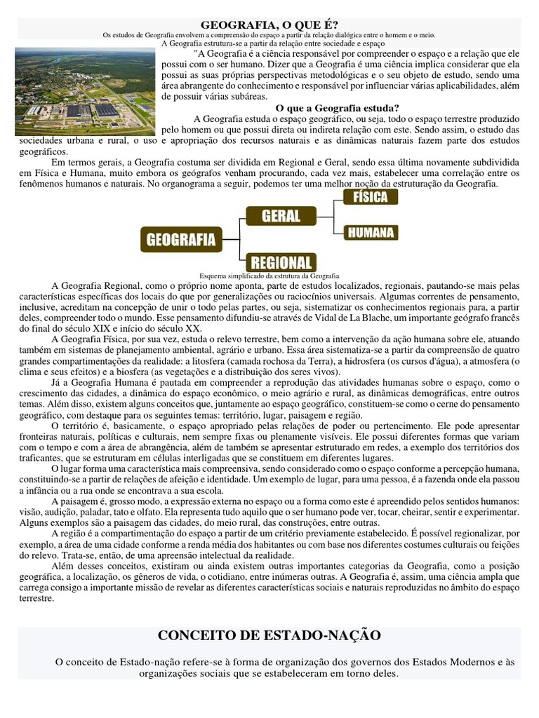 Nação e Estado na Geografia Moderna | PDF | Geografia | Estado
