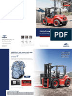 Manual Four-Wheel Drive Rough Terrain Forklift Truck