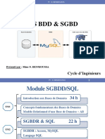 Les BDD & SGBD: Bases de Données SGBD