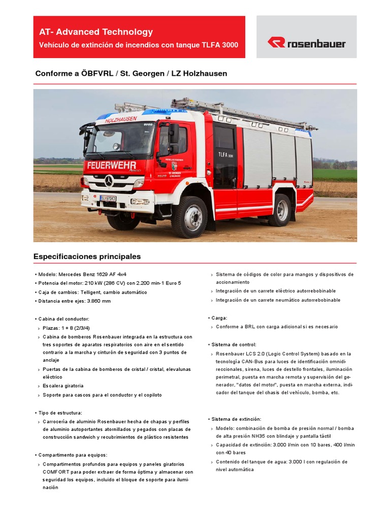 TLFA 3000 MB Atego 1629 4x4 St. Georgen LZ Holzhausen Es | PDF | Diodo ...