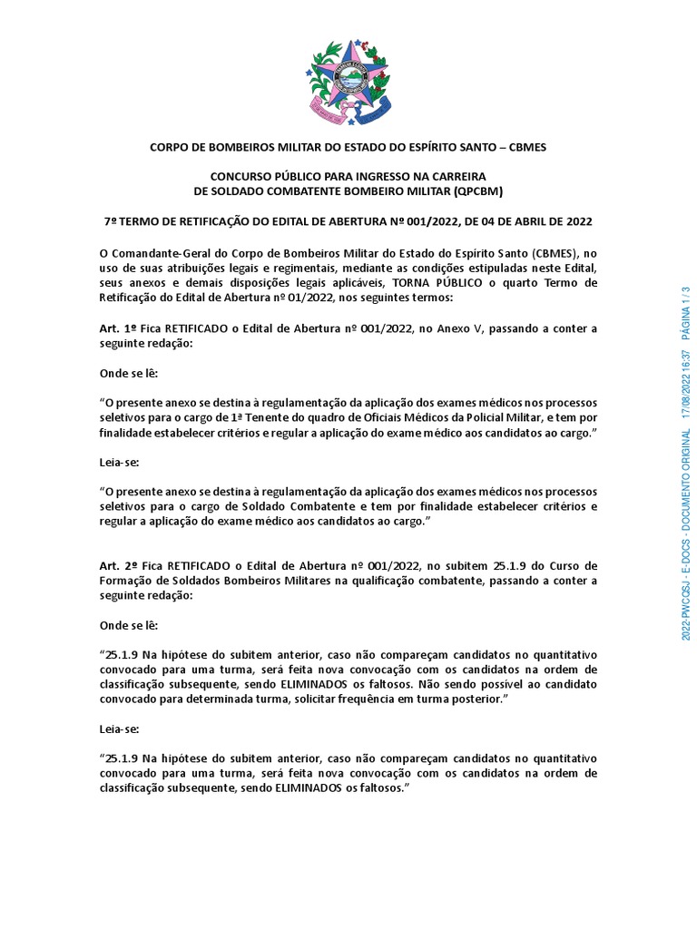 Edital #8 - 7º Termo de Retificação Assinado | PDF | Tecnologia e ...
