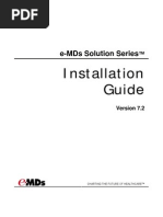 E-MDs Solution Series 7.2 Installation Guide R00 - 20110713