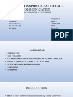 Basic Bio-Inspired Camouflage Communication Edited