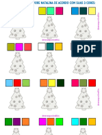 Pareamento Cores Triplas Árvore Natalinas Mamaequeestimulatea