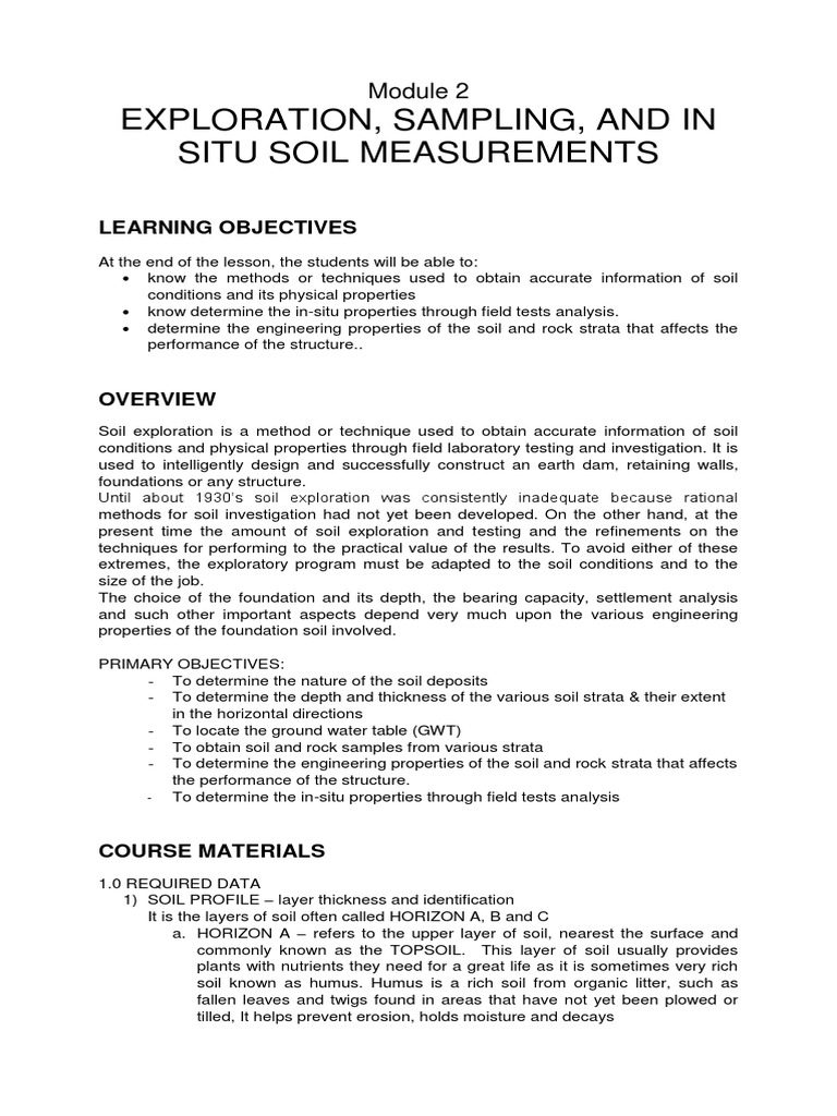 Module 2 PDF Soil Natural Materials