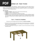 Pendulum Lab - Basic Version