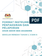 Format Instrumen Pentaksiran Dan Pelaporan Ujian Akhir Sesi Akademik Sekolah Rendah Tahun 4, 5 Dan 6