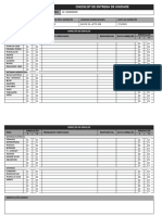 Checklist entrega unidade inspeção