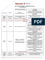 1 A - Cronograma de Aulas Online - 22 A 27 de Junho