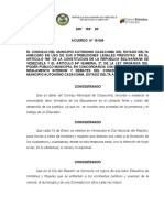 Acuerdo 19-009 Dia Del Educador Sesion Solenne 2019