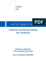Historia Contemporánea de América Guia Docente (2022-2023)