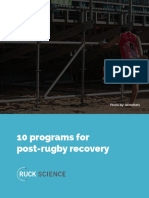 10 Programs For Post Rugby Recovery