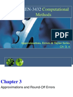 MEEN-3432 Computational Methods: Approximations, Errors & Taylor Series