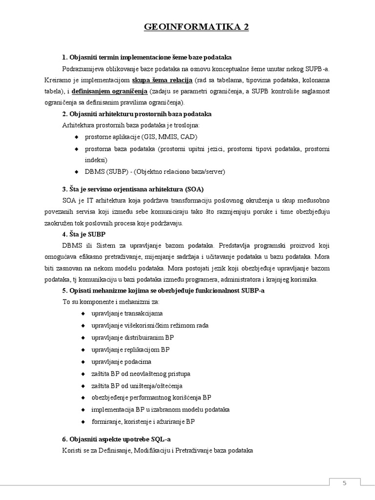 Geoinformatika 2 - 044218 | PDF