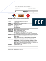 Hoja de Resumen de Seguridad Diesel