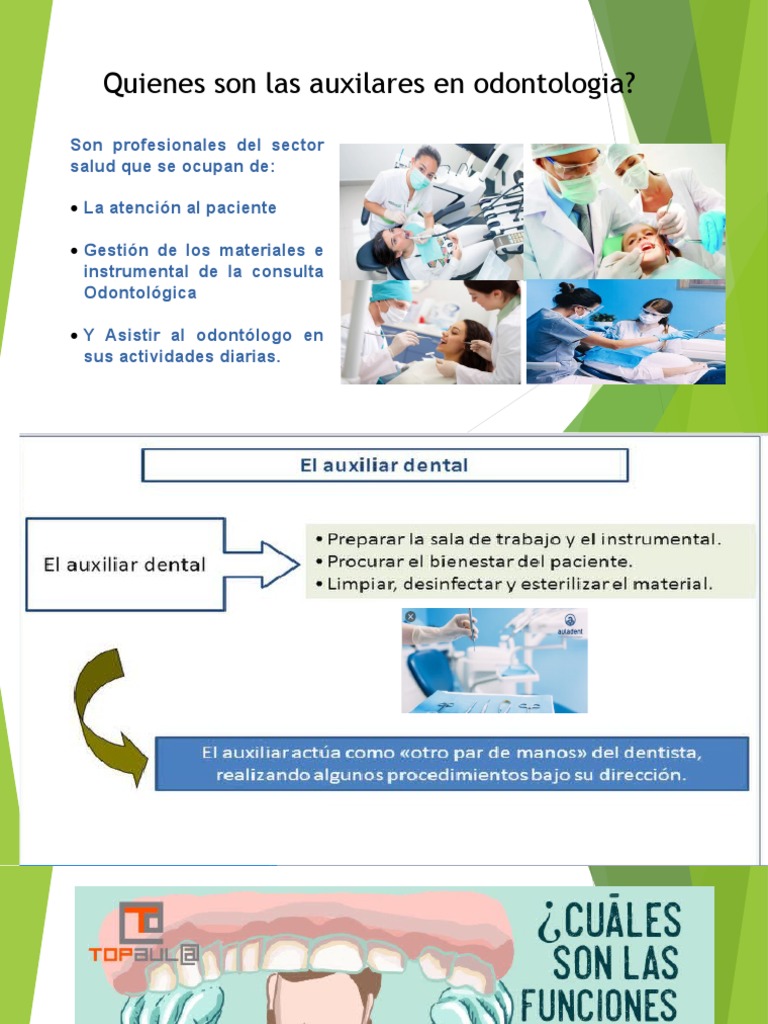 Funciones de La Auxiliar de Odontologia PDF