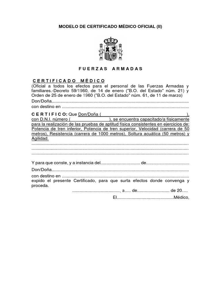 APÉNDICE 6 Certificado Médico FAS | PDF
