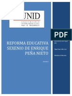 La Reforma Educativa Planteada en El Sexenio de Enrique Peña Nieto