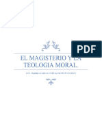 El Magisterio y La Teologia Moral