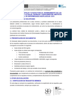 2 Requisitos Principales y Etapas para El Nombramiento de Los Profesionales de La Salud Técnicos y Auxiliares Del Instituto Nacional de Enfermedade