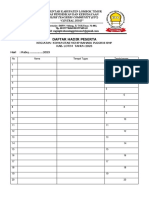 Daftar Hadir FGD Komunitas