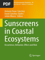 Sunscreens in Coastal Ecosystems: Antonio Tovar-Sánchez David Sánchez-Quiles Julián Blasco Editors