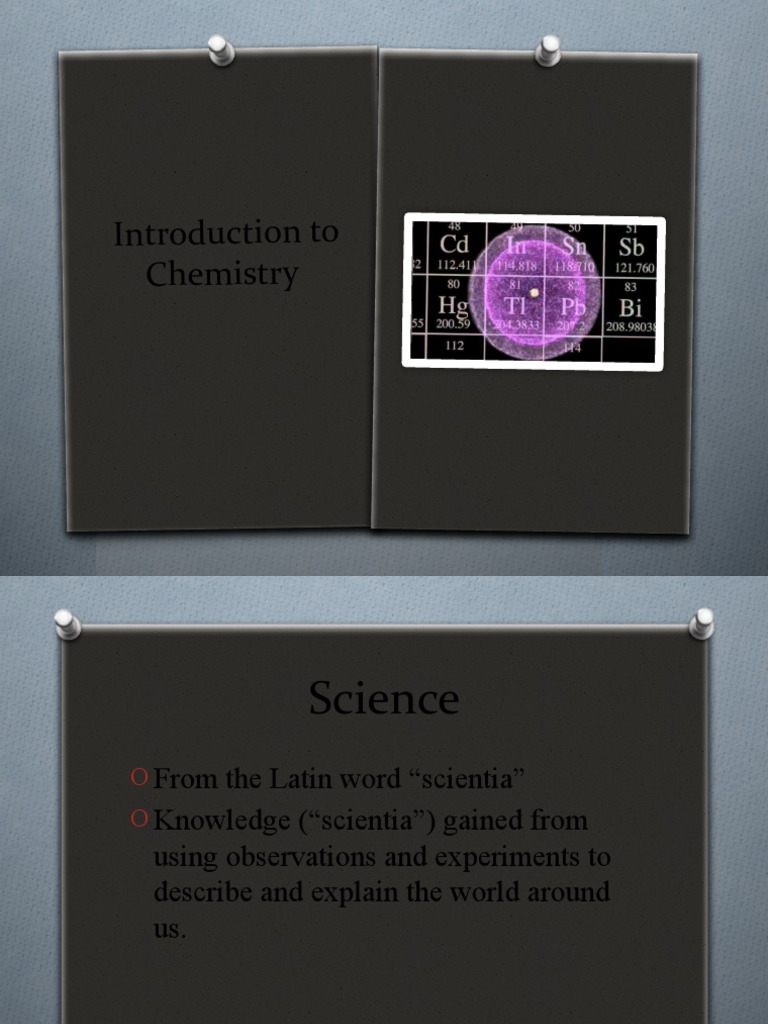 Introduction to Chemistry Basics | PDF | Science | Chemistry