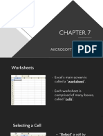 CH7. MS Excel Basics