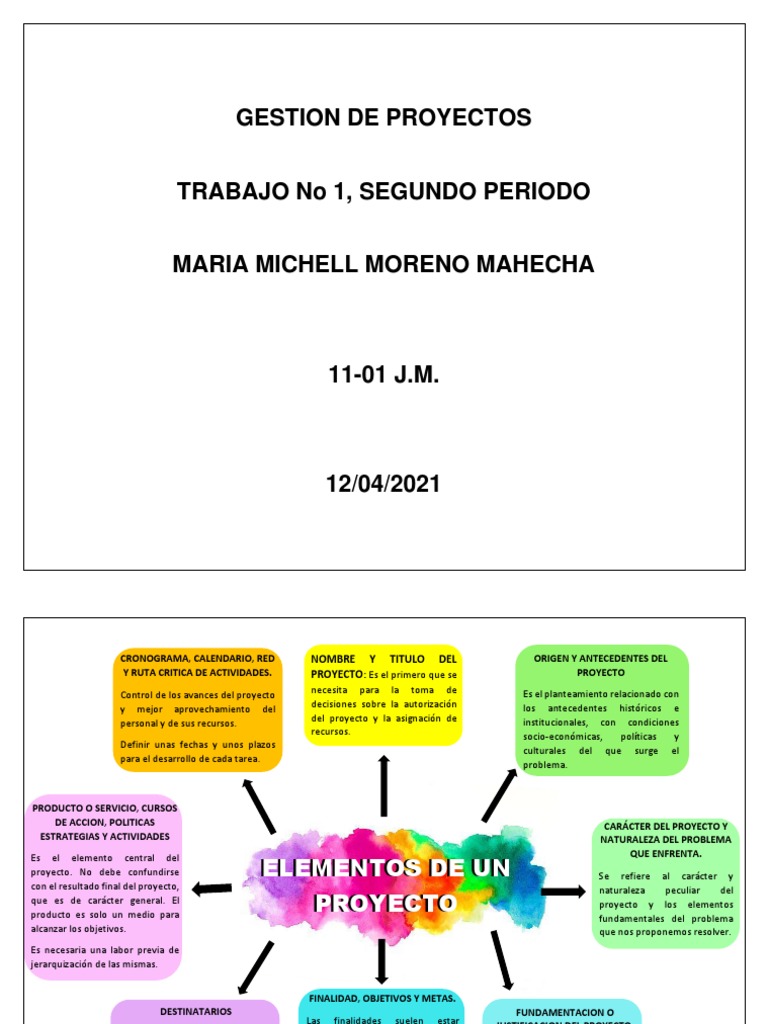 Elementos Clave de un Proyecto | PDF | Gestión de proyectos
