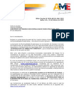 Oficio Circular #0034-AR-DE-AME-2023