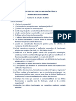 Cedulario Delitos Contra La Función Pública UNAP 2022