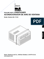 Room Air Conditioner Acondicionador de Aire de Ventana: Owner's Manual Manual Del Propietario