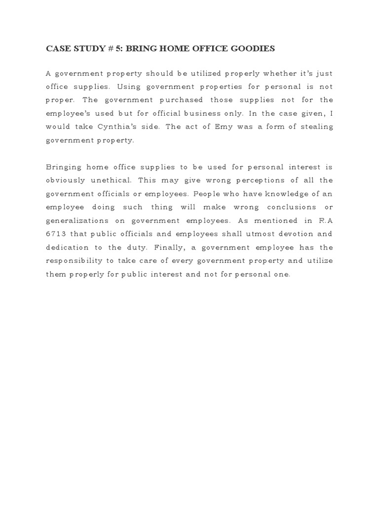 Bring Home Office Goodies PDF