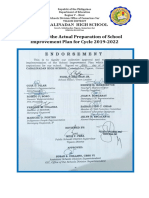 Documentation Report On The Actual Preparation of SIP Process
