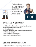Debate Procedures Philosophy Class