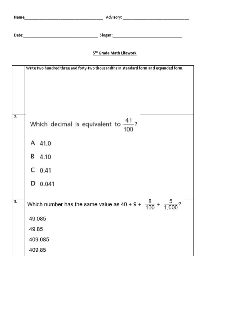 Lifework week1 pdf mathematics
