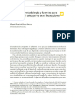 DEL ARCO-Concepto, Metodologia y Fuentes Para El Estudio Del Estraperlo en El Franquismo