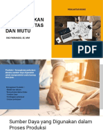 Pertemuan 10 Meningkatkan Produktivitas & Mutu