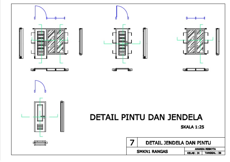 Detail Pintu Dan Jendela-Layout1 | PDF