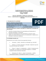 Guía de Actividades y Rúbrica de Evaluación - Unidad 1 - Tarea 1 - Aproximación Conceptual Al Bienestar Psicológico y La Felicidad.