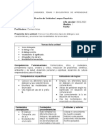 Planificaciones de Unidades para Liceo de Adultos