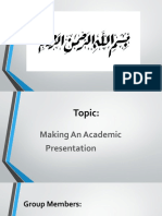 Making an Academic Presentation: A Step-by-Step Guide
