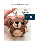 Llaveros Amigurumi Oso Patrones Gratis PDF